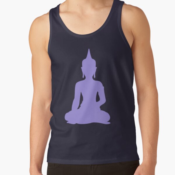 Buddha Tank Top Yoga Singlet Ganesha T-shirt Boho Om Hindu God Lavender S M  L Xl