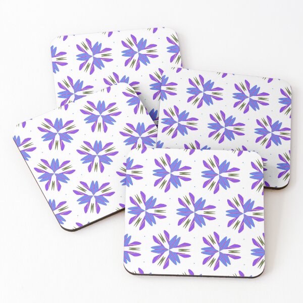 Item preview, Bright and Cheerful Nordic Scandinavian Geometric Color Pattern in Blue, Purple, Yellow, Orange, and Red designed and sold by cozycaroline.