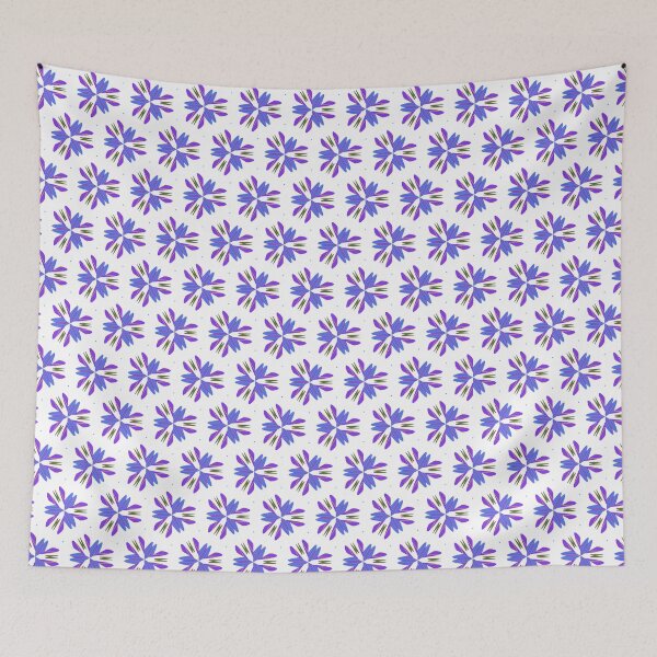 Item preview, Bright and Cheerful Nordic Scandinavian Geometric Color Pattern in Blue, Purple, Yellow, Orange, and Red designed and sold by cozycaroline.