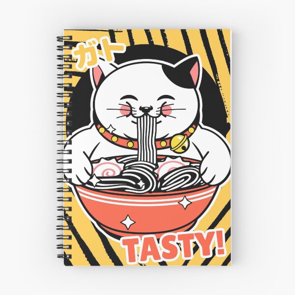 Item preview, Kawaii Cat Loves Ramen- Ramen Life Tastes Great! designed and sold by Red-ElYoubi.
