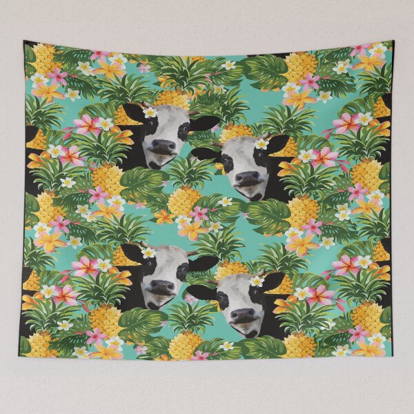Item preview, Tropical Pineapple Cow Pattern  designed and sold by kathybuble.