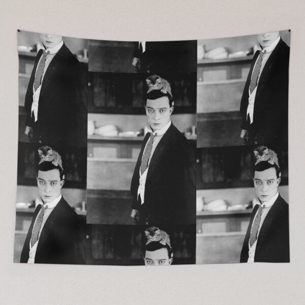Item preview, Buster Keaton & kitty designed and sold by Leafyblues.