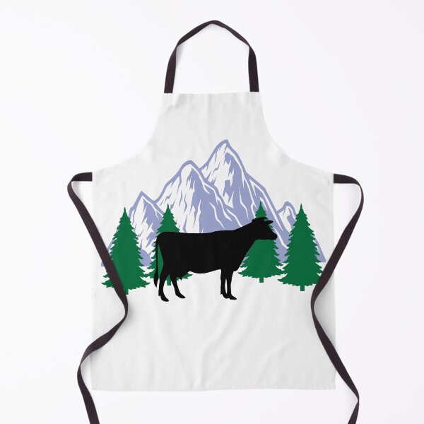 Item preview, cow animal silhouette mountain tree christmas designed and sold by alaechamlal.