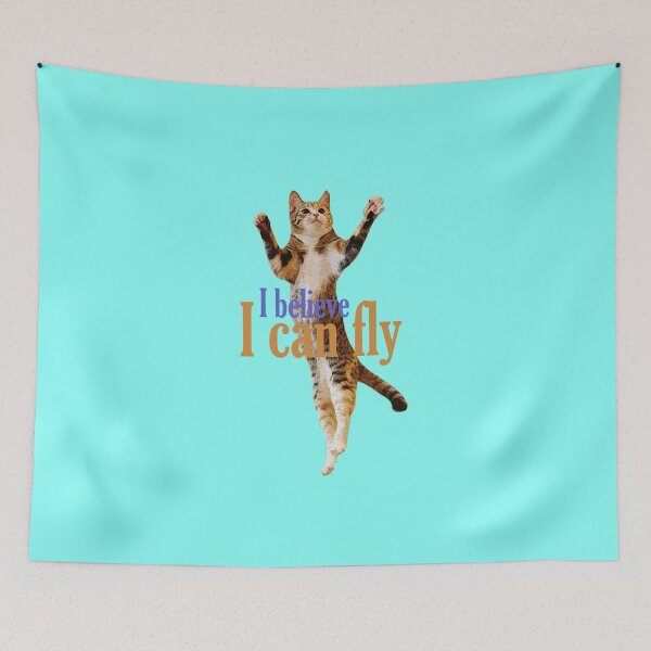 Item preview, Flying Cat Believe designed and sold by Meta Art Studio.