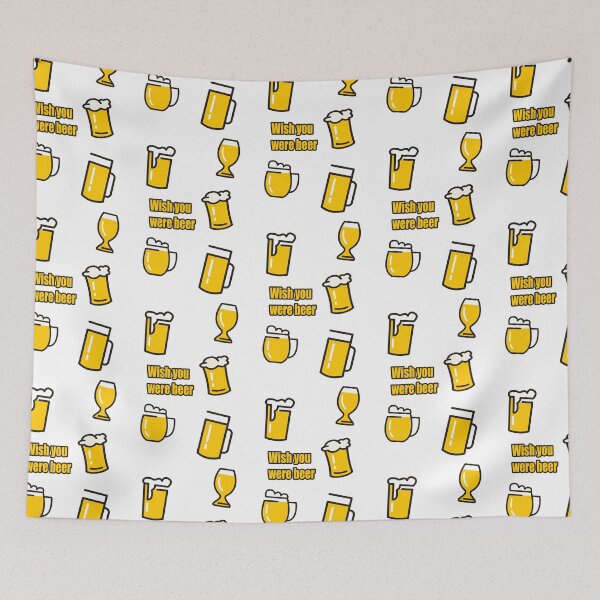 Item preview, wish you were beer | design for beer day designed and sold by DopeDesign111.