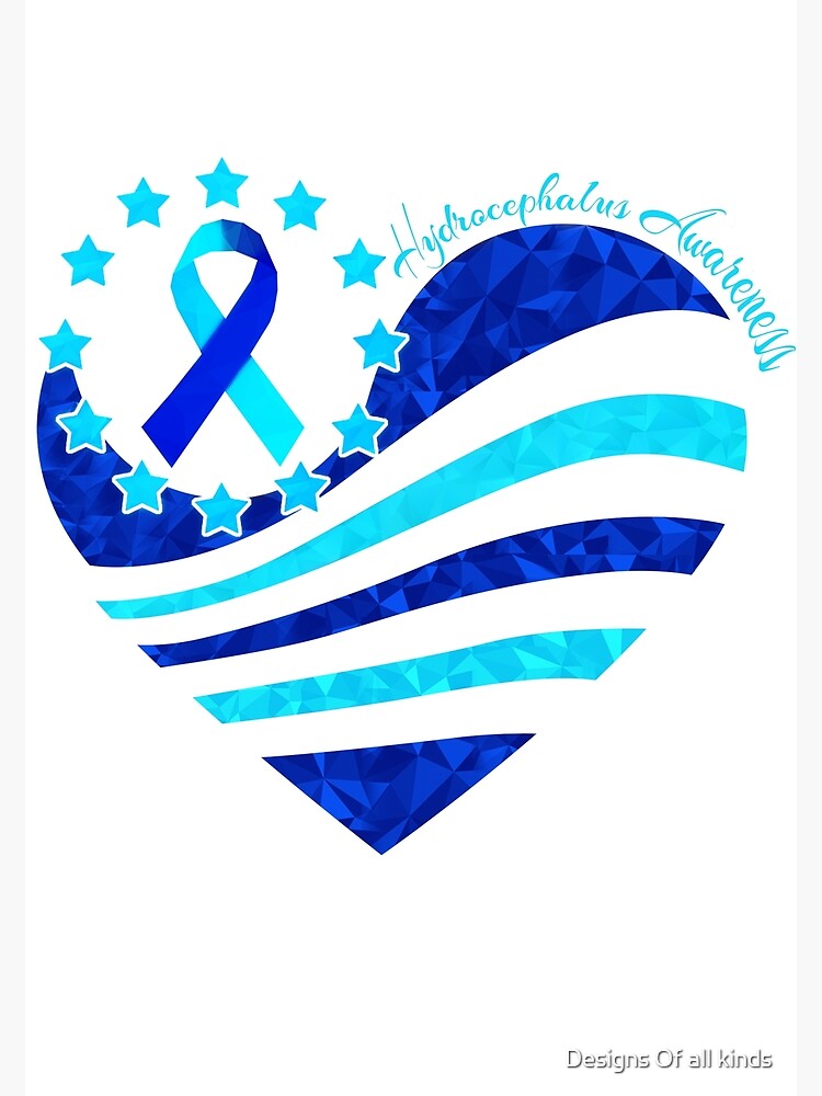 Heart Hydrocephalus Awareness Flag Poster By Dilboswagginz92 Redbubble 2842