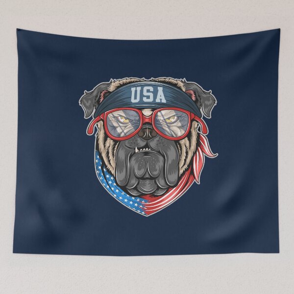 Item preview, Bulldog Hipster designed and sold by svetlana84.