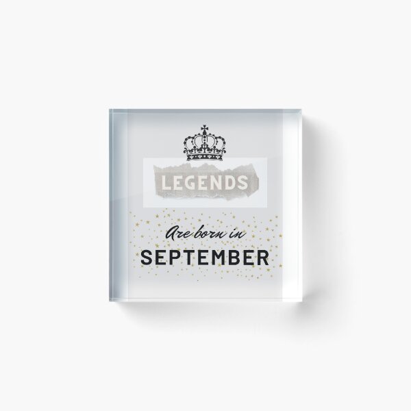 Item preview, Legends are born in September  designed and sold by Stationeryamore.
