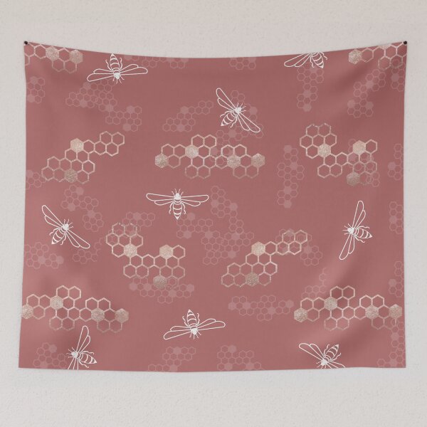 Item preview, Bee yourself pink pattern designed and sold by traveltheory.