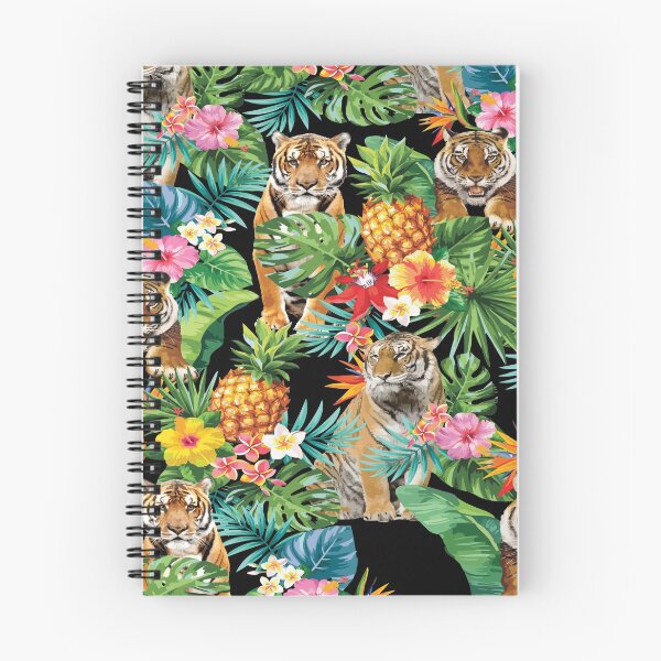 Item preview, Tropical Pineapple Hiding Tiger Pattern  designed and sold by kathybuble.