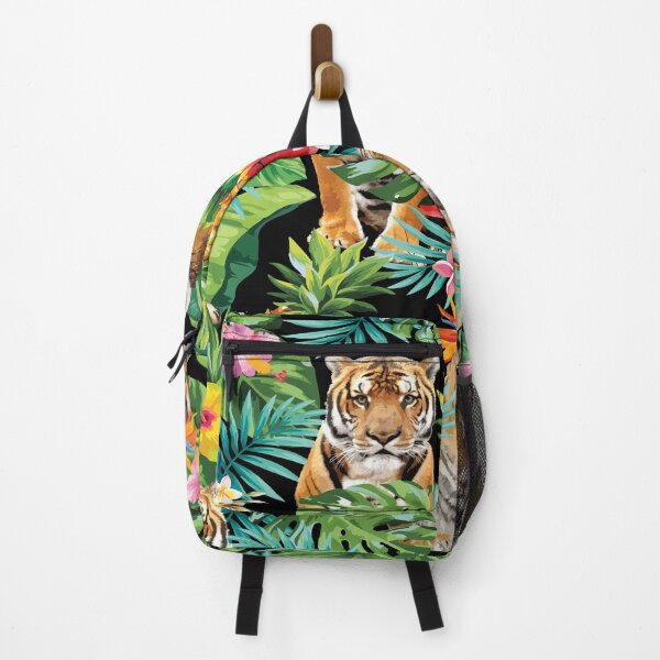 Item preview, Tropical Pineapple Hiding Tiger Pattern designed and sold by kathybuble.