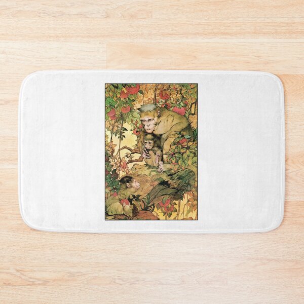 Item preview, Mother monkey and her babies designed and sold by Studio66Designs.