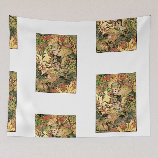 Item preview, Mother monkey and her babies designed and sold by Studio66Designs.
