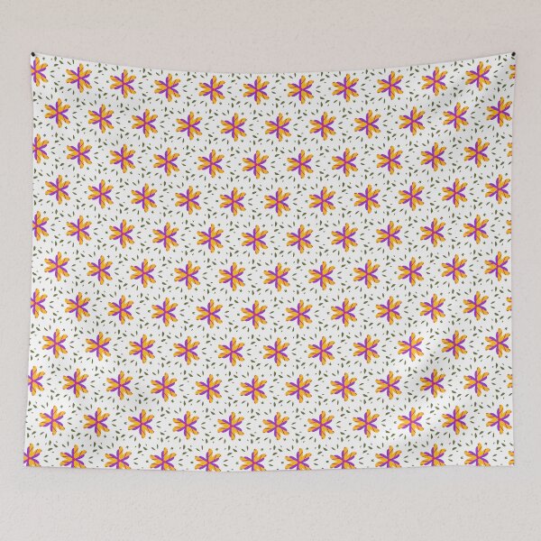 Item preview, Bright and Cheerful Nordic Scandinavian Geometric Color Pattern in Blue, Green, Purple, Yellow, Orange, and Red designed and sold by cozycaroline.