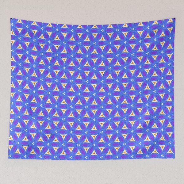 Item preview, Bright and Cheerful Nordic Scandinavian Geometric Color Pattern in Blue, Green, Purple, Yellow, Orange, and Red designed and sold by cozycaroline.