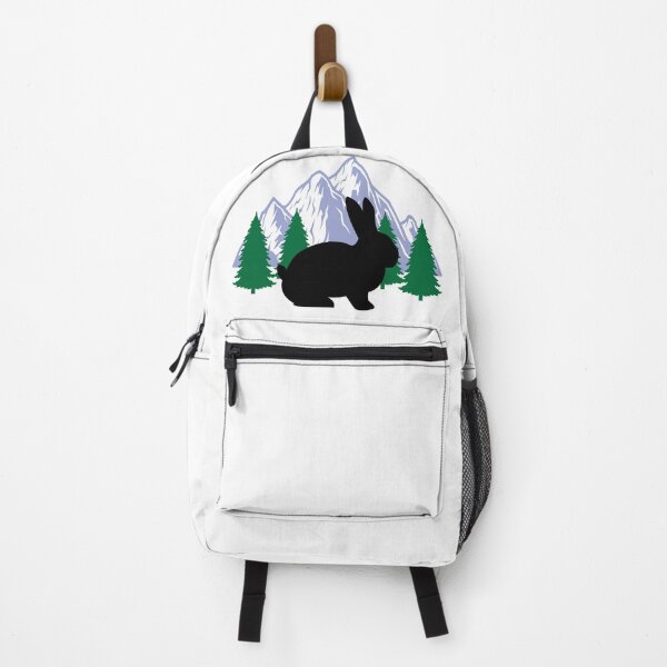 Item preview, rabbit animal silhouette mountain tree christmas designed and sold by alaechamlal.