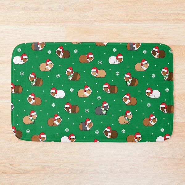 Item preview, Christmas Guinea pigs - green designed and sold by littlearrow.