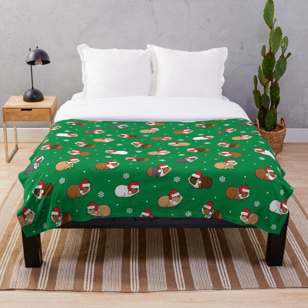 Item preview, Christmas Guinea pigs - green designed and sold by littlearrow.