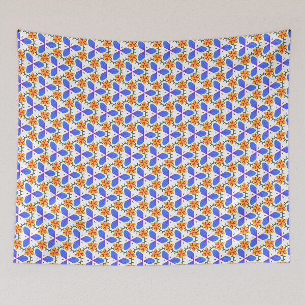 Item preview, Bright and Cheerful Nordic Scandinavian Geometric Color Pattern in Blue, Green, Purple, Yellow, Orange, and Red designed and sold by cozycaroline.