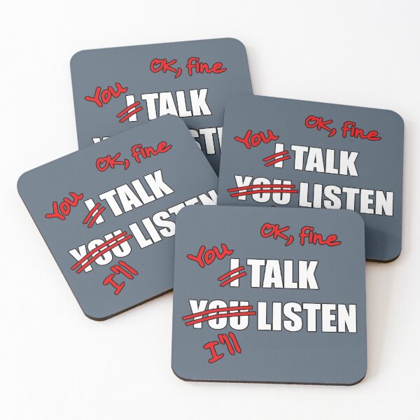 Item preview, I talk, you listen (corrected) bully spouse partner funny designed and sold by SolidEarthArt.