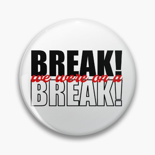 We Were On A Break Pin