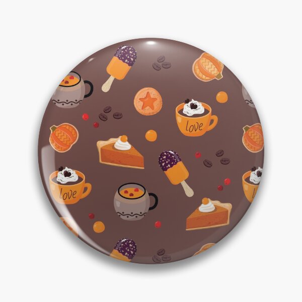 Item preview, Orange Thanksgiving Pumpkin Pie Coffee Pattern designed and sold by ozunu.