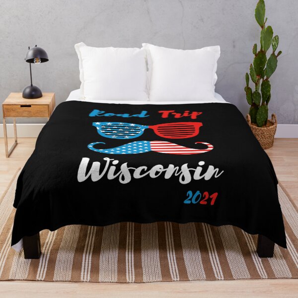 Item preview, Road Trip Wisconsin 2021 Vacation family friends USA flag designed and sold by BELASKRI STORE.