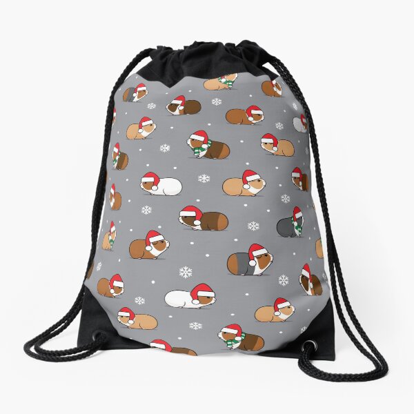Aperçu de l'œuvre Cochons d'Inde de Noël - gris créée et vendue par littlearrow.