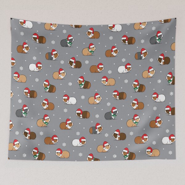 Item preview, Christmas Guinea pigs - grey designed and sold by littlearrow.