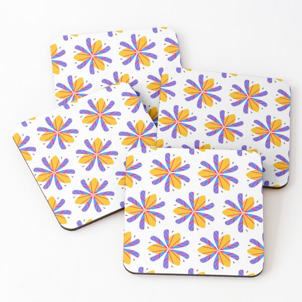 Item preview, Bright and Cheerful Nordic Scandinavian Geometric Color Pattern in Blue, Green, Purple, Yellow, Orange, and Red designed and sold by cozycaroline.