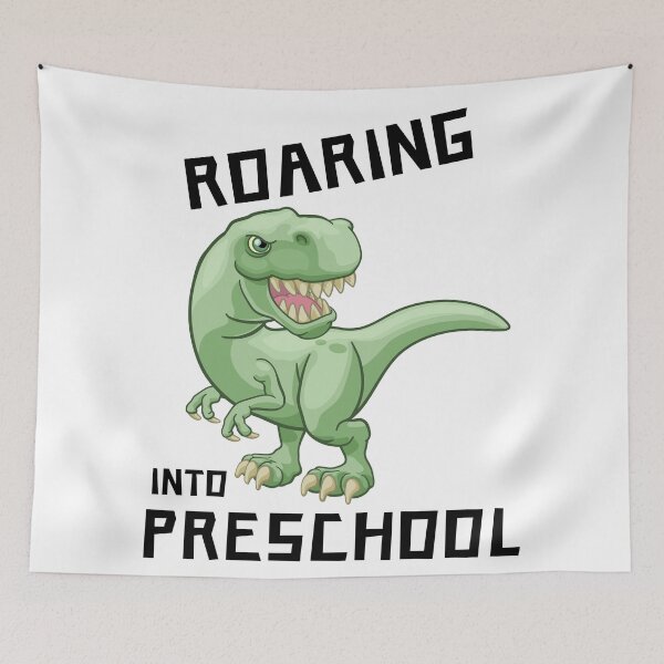 Item preview, Roaring into preschool  designed and sold by AllPrintsAndArt.