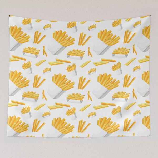 Item preview, French Fries Potato Chips Foodie Pattern designed and sold by ozunu.