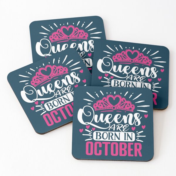 Item preview, Queens are born in october cool design for girls who have their birthdays in October designed and sold by Decconer.