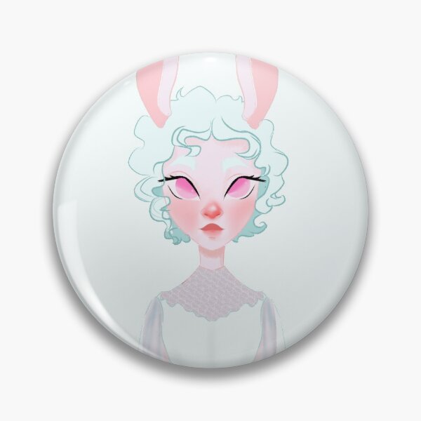 Item preview, white bunny girl  designed and sold by jujubaArt.