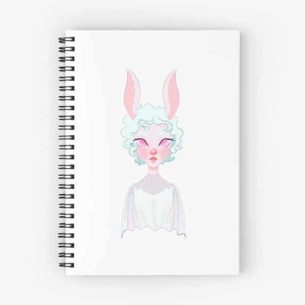 Item preview, white bunny girl  designed and sold by jujubaArt.