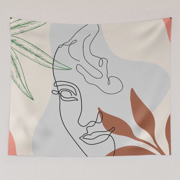 Item preview, abstract minimalist line designed and sold by LU NA.
