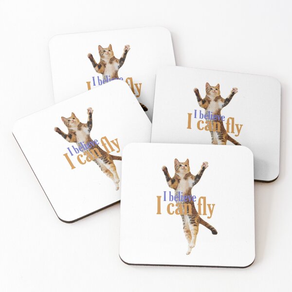 Item preview, Flying Cat Believe designed and sold by Meta Art Studio.