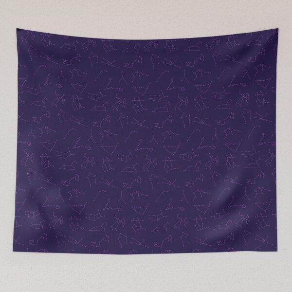 Item preview, Astrology Skies - Purple designed and sold by KatieSchubert.