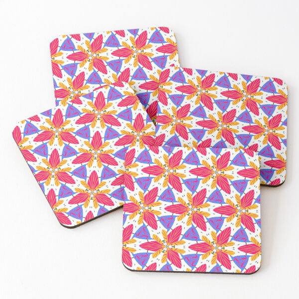 Item preview, Bright and Cheerful Nordic Scandinavian Geometric Color Pattern in Blue, Green, Purple, Yellow, Orange, and Red designed and sold by cozycaroline.