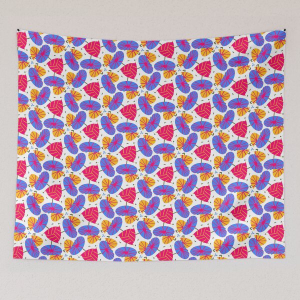 Item preview, Bright and Cheerful Nordic Scandinavian Geometric Color Pattern in Blue, Green, Purple, Yellow, Orange, and Red designed and sold by cozycaroline.