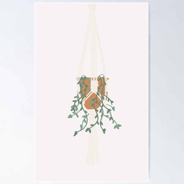 Item preview, Macrame Plant Hanger Sticker designed and sold by abirock.