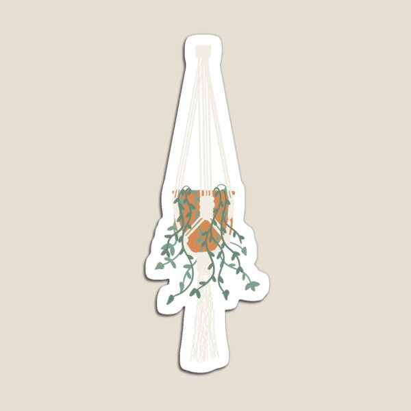 Item preview, Macrame Plant Hanger Sticker designed and sold by abirock.