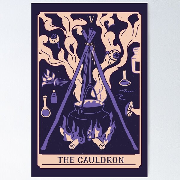 Item preview, Spooky Tarot Card: The Cauldron designed and sold by SLAG-Creative.