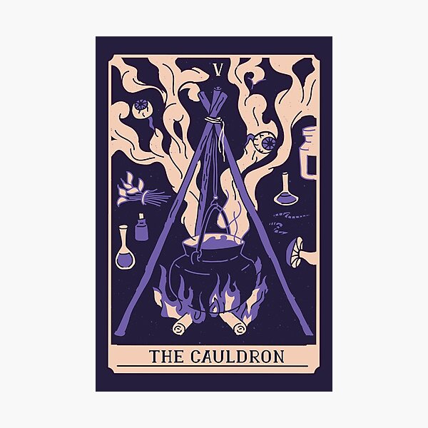 Item preview, Spooky Tarot Card: The Cauldron designed and sold by SLAG-Creative.