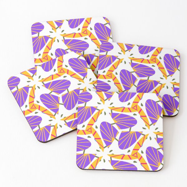 Item preview, Bright and Cheerful Nordic Scandinavian Geometric Color Pattern in Blue, Green, Purple, Yellow, Orange, and Red designed and sold by cozycaroline.