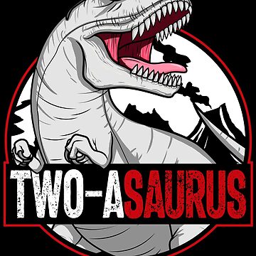 Imagen de la obra Two-asaurus Matching Family Dinosaur Kids 2nd Birthday Gear de DynamicDesign