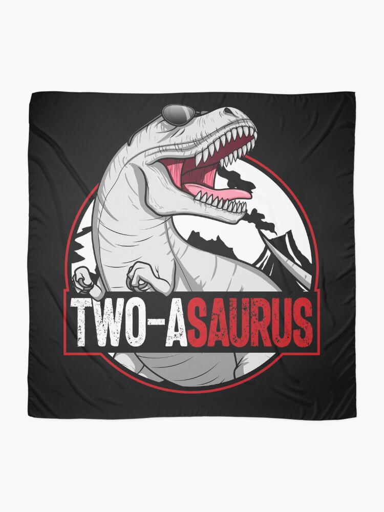 Thumbnail 2 von 3, Tuch, Two-asaurus Matching Family Dinosaur Kids 2nd Birthday Gear designt und verkauft von DynamicDesign.