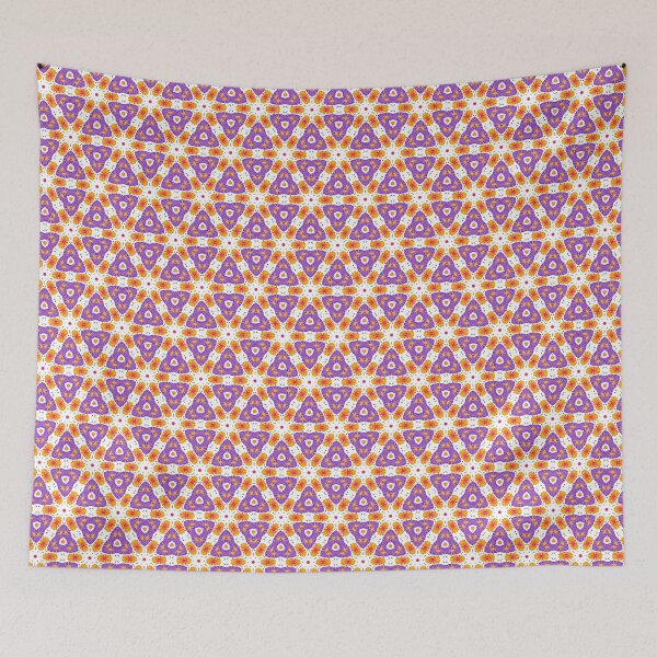 Item preview,  Bright and Cheerful Nordic Scandinavian Geometric Color Pattern in Blue, Green, Purple, Yellow, Orange, and Red designed and sold by cozycaroline.