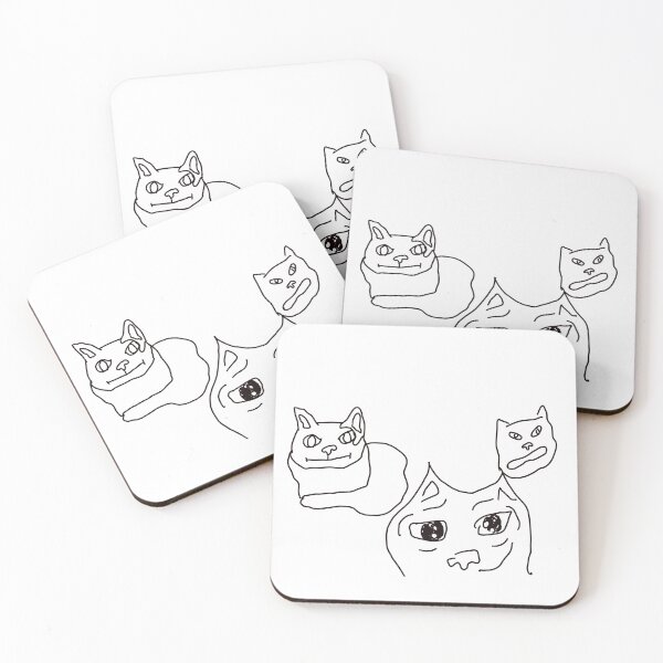 Item preview, Derpy meme cats designed and sold by Canyounotqueenb.