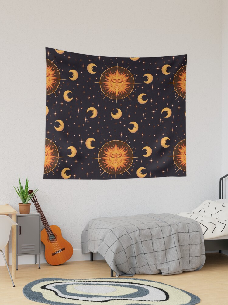 Celestial discount sun tapestry